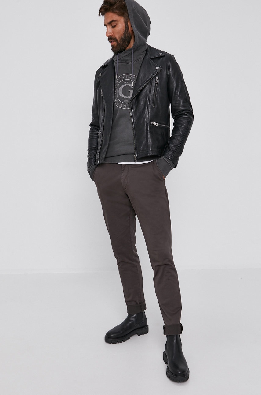

Брюки Trussardi мужские цвет серый фасон chinos
