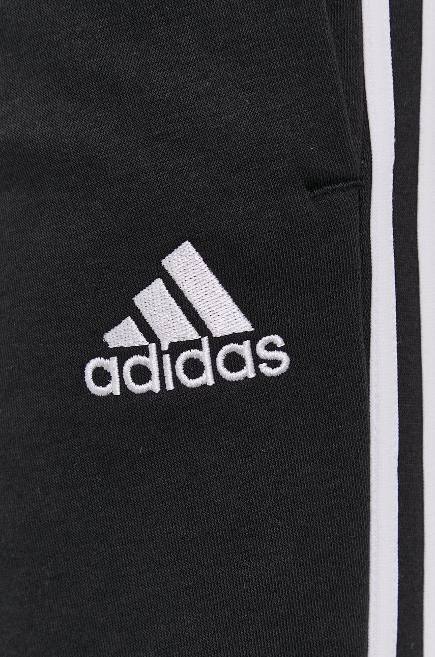 Hlače Adidas Moško, črna Barva