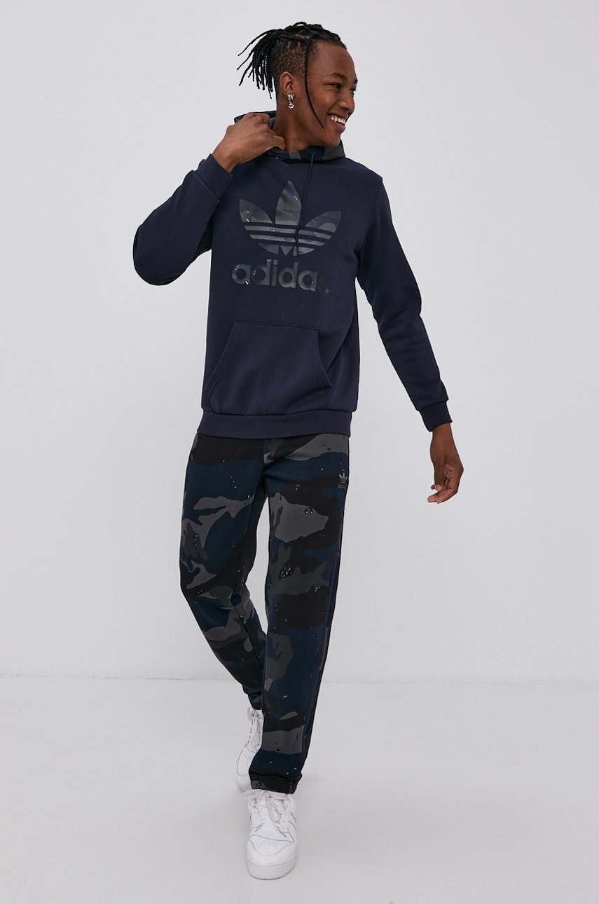 

Штани adidas Originals чоловічі колір синій візерунок