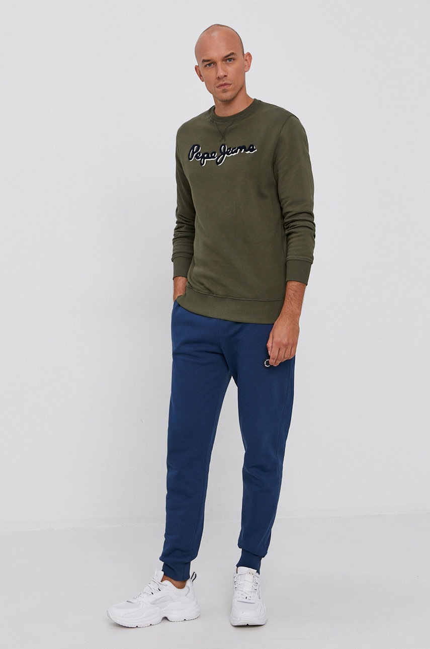 

Штани Pepe Jeans Aaron чоловічі колір синій гладке