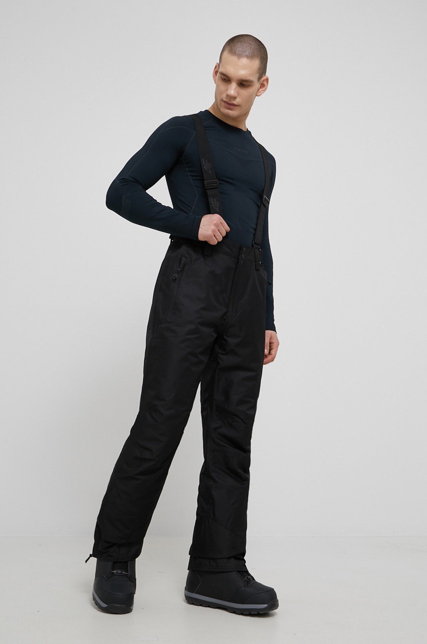 4F pantaloni barbati, culoarea negru 4F pantaloni barbati, culoarea negru 4F