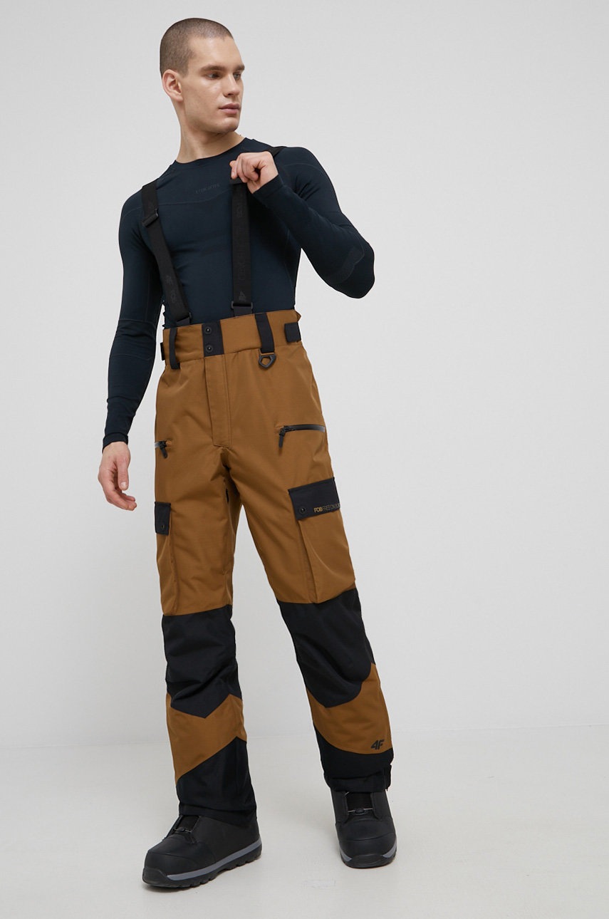 4F pantaloni barbati, culoarea maro 4F pantaloni barbati, culoarea maro 4F