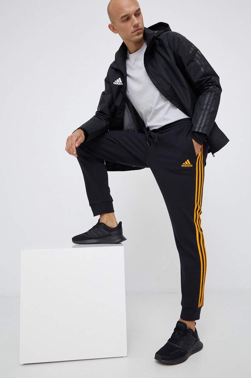 

Брюки adidas мужские цвет чёрный гладкие