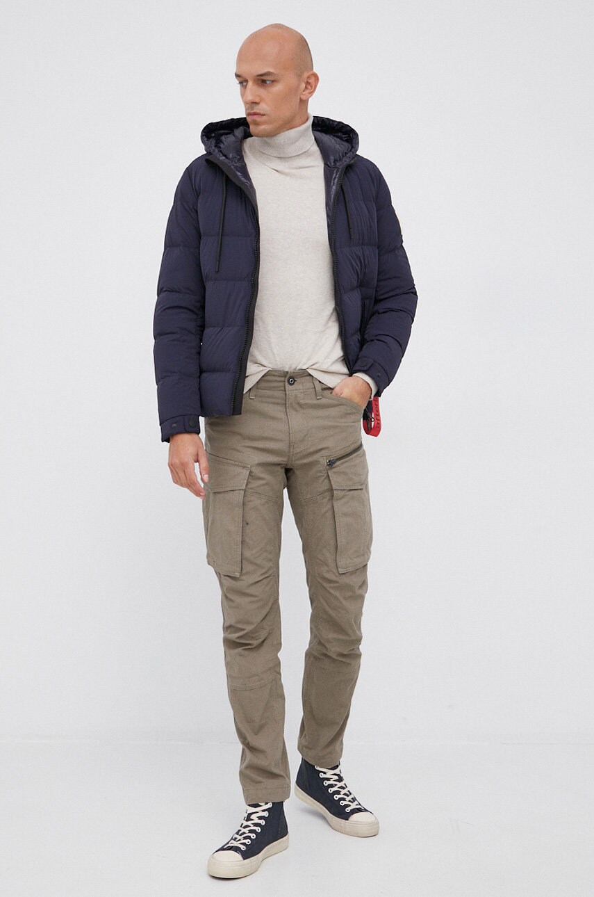 

Штани G-Star Raw чоловічі колір зелений фасон cargo