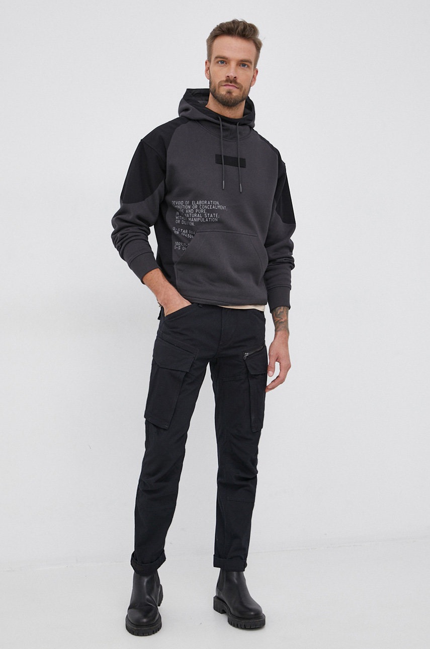 

Брюки G-Star Raw мужские цвет чёрный со шнуровкой