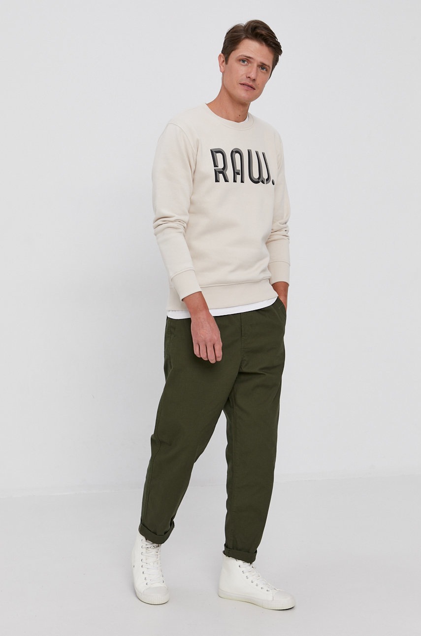 

Штани G-Star Raw чоловічі колір зелений фасон chinos