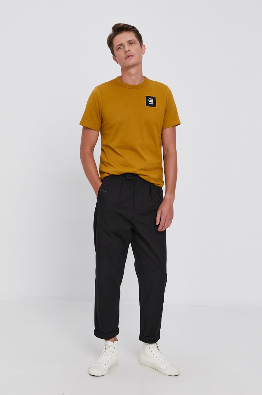 

Штани G-Star Raw чоловічі колір чорний фасон chinos