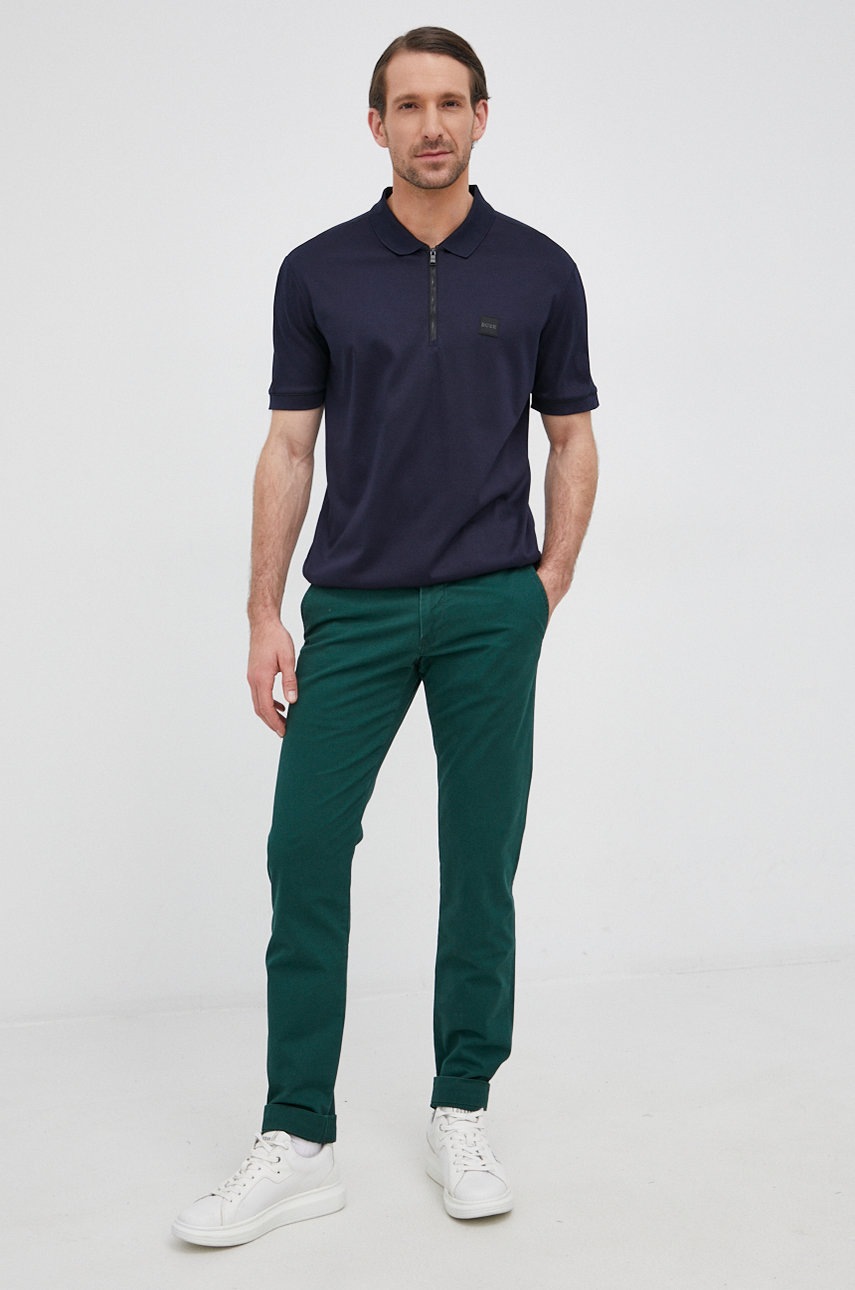 

Брюки Polo Ralph Lauren мужское цвет зелёный облегающее
