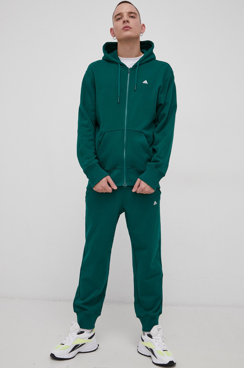 

Хлопковые брюки adidas Performance H45375 мужские гладкие