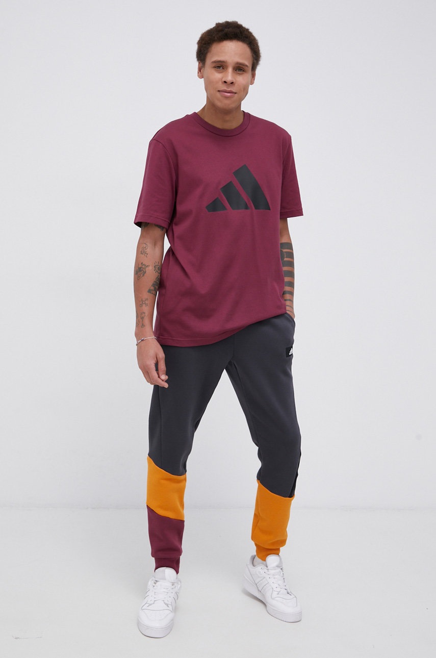 

Штани adidas Performance чоловічі колір чорний візерунок