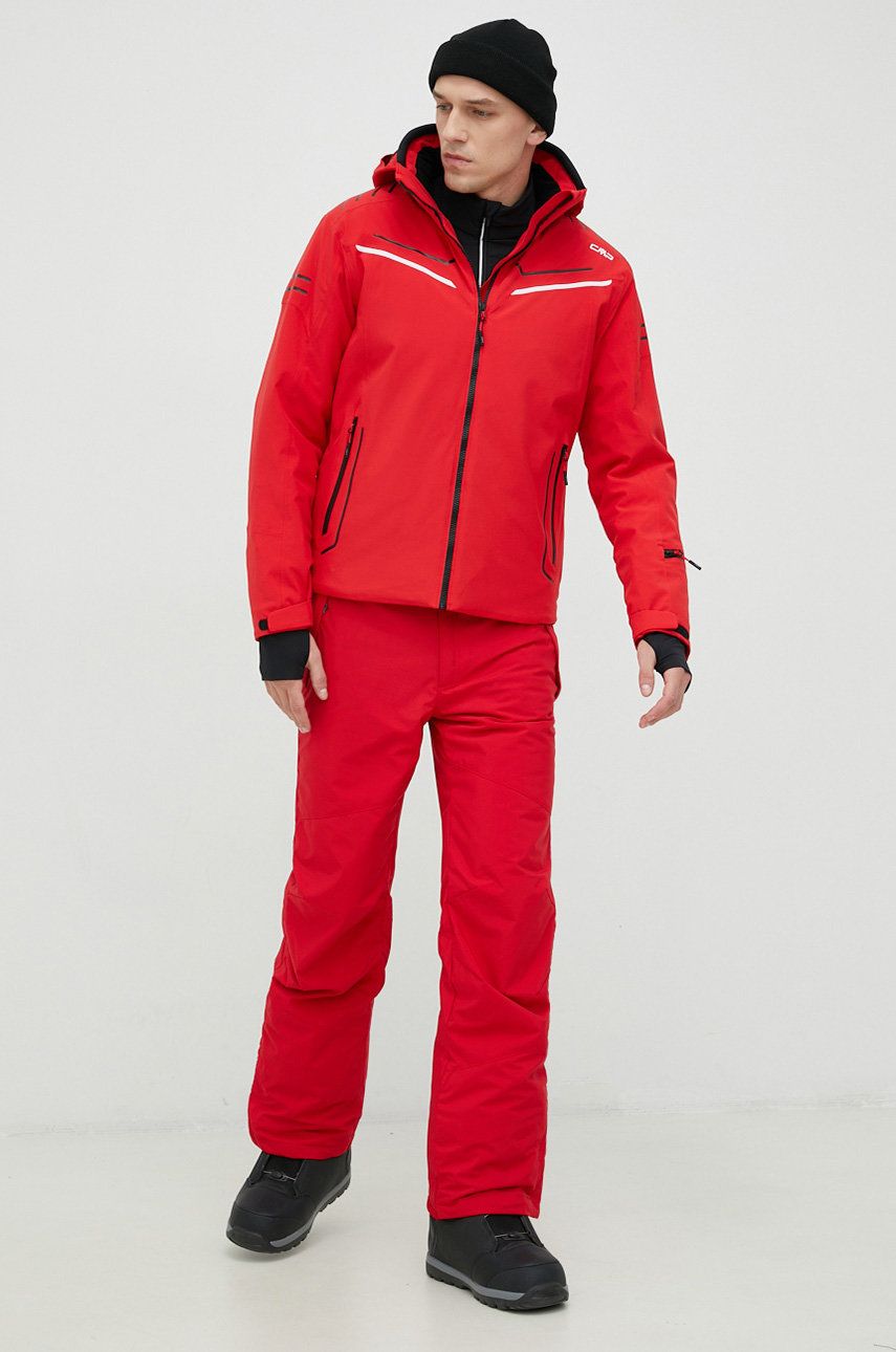 Snowboardové kalhoty Columbia černá barva - červená - Hlavní materiál: 100 % Polyester 100 % Po
