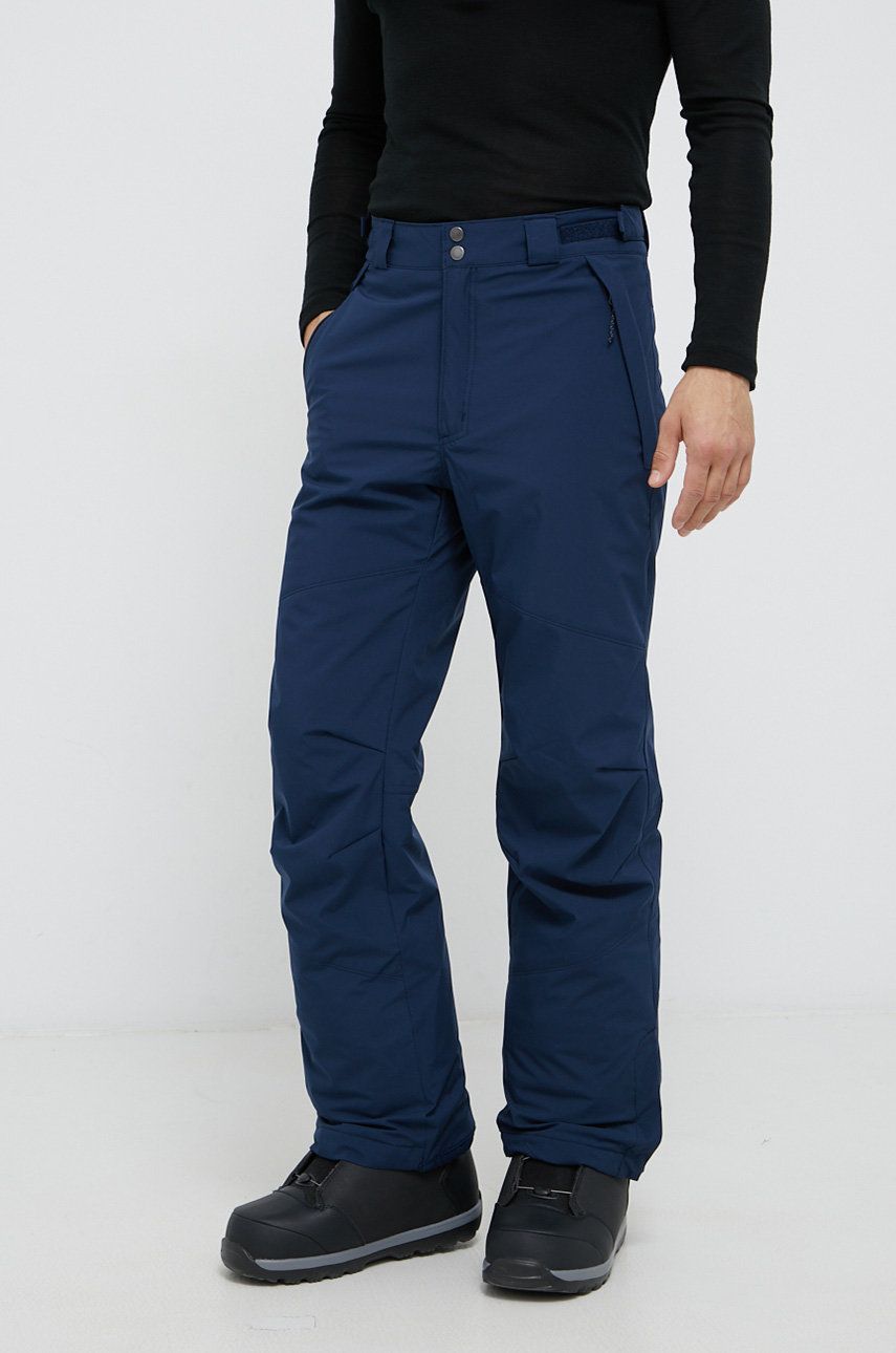 Snowboardové kalhoty Columbia pánské, tmavomodrá barva - námořnická modř - Hlavní materiál: 100 % Po