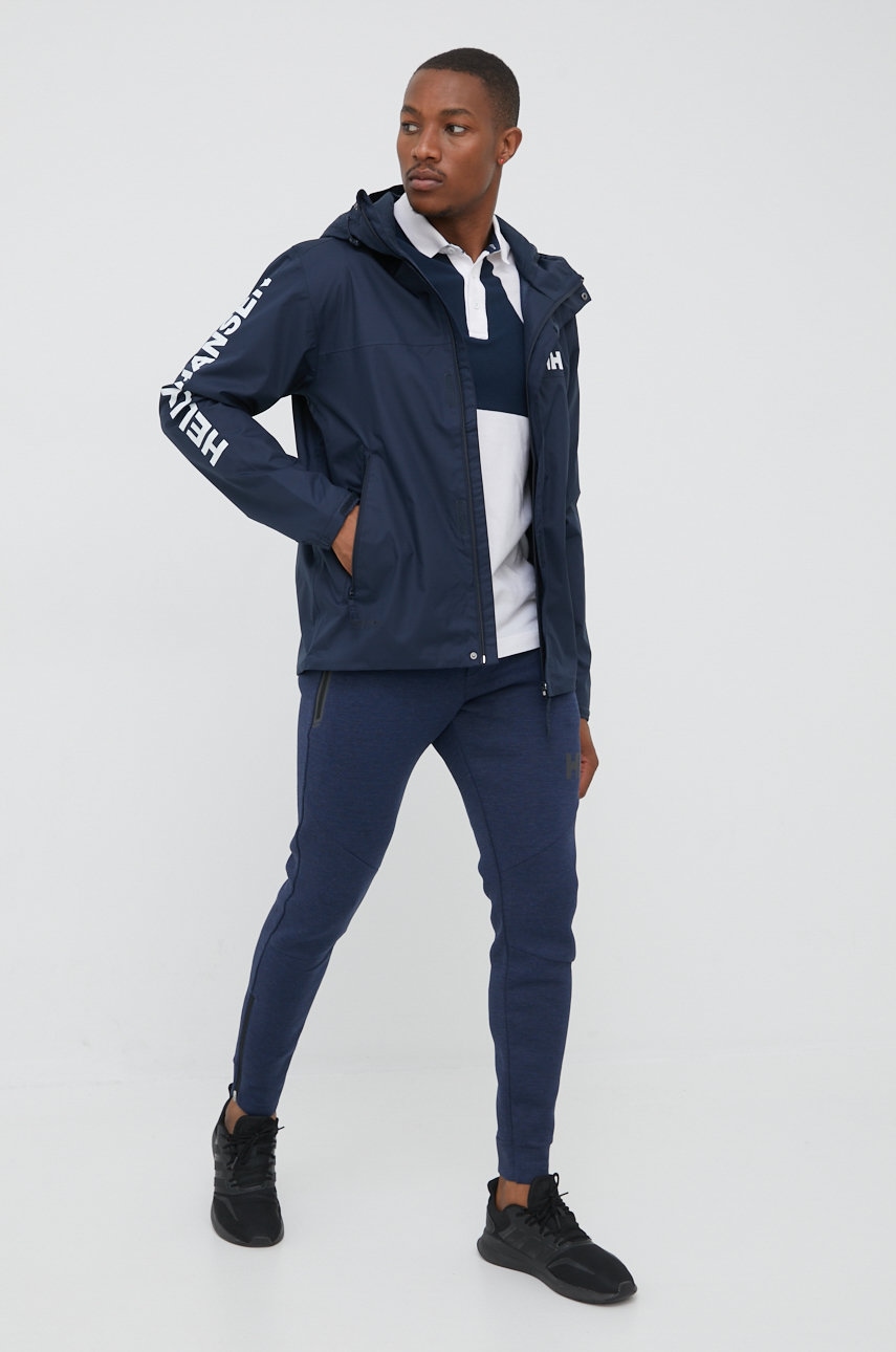 

Брюки Helly Hansen мужские цвет синий однотонные