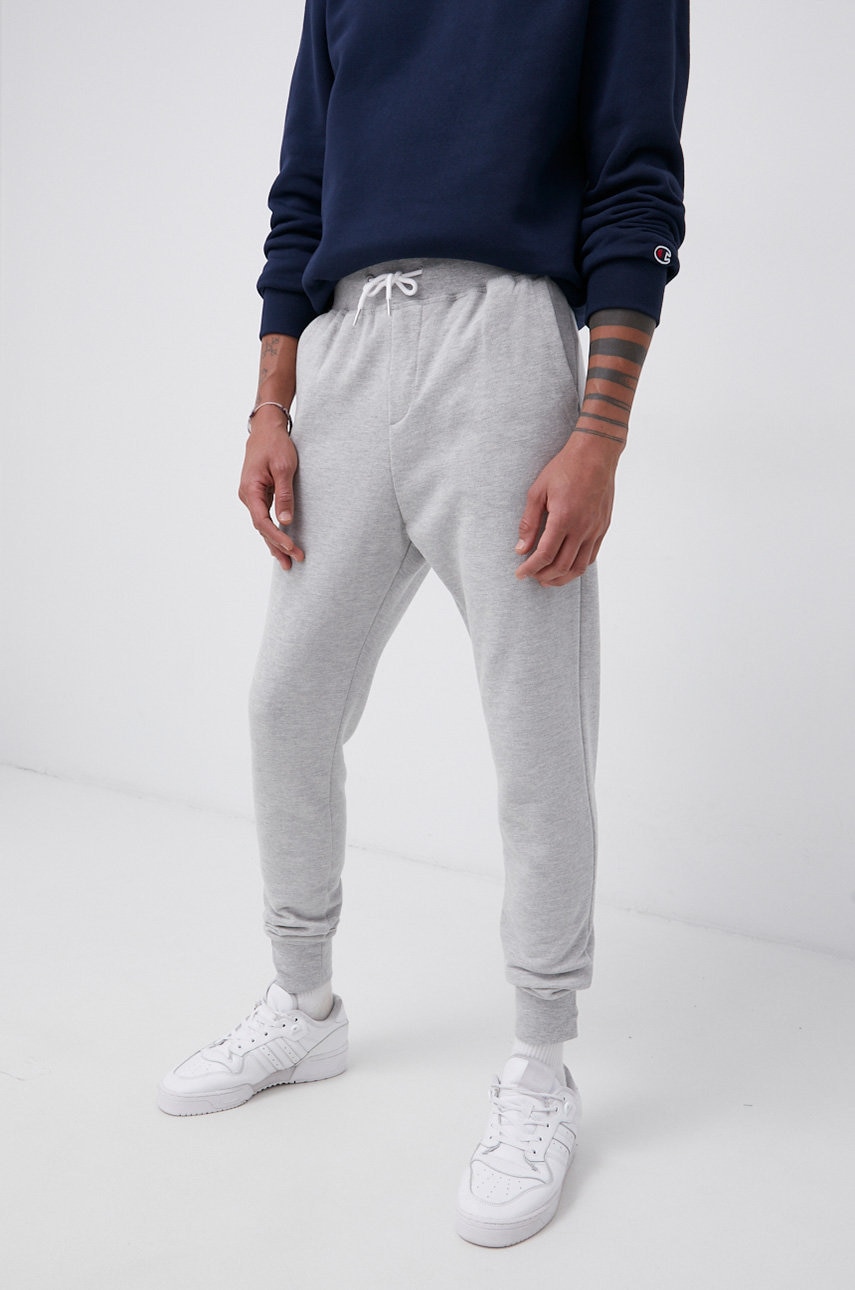 

Панталон Quiksilver мъжки в меланж на сиво, Сив