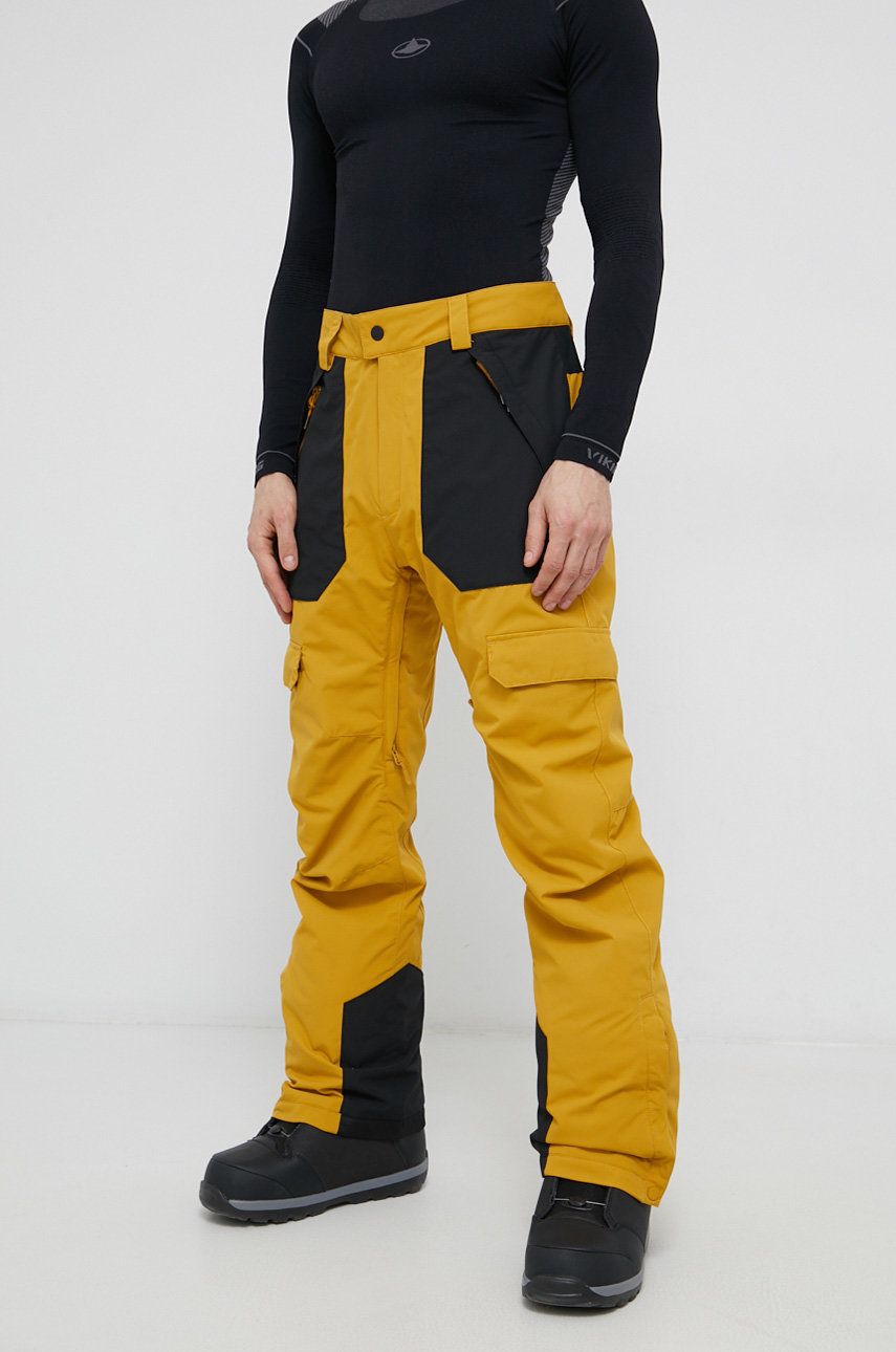 Rip Curl Pantaloni snowboard bărbați, culoarea galben answear imagine noua