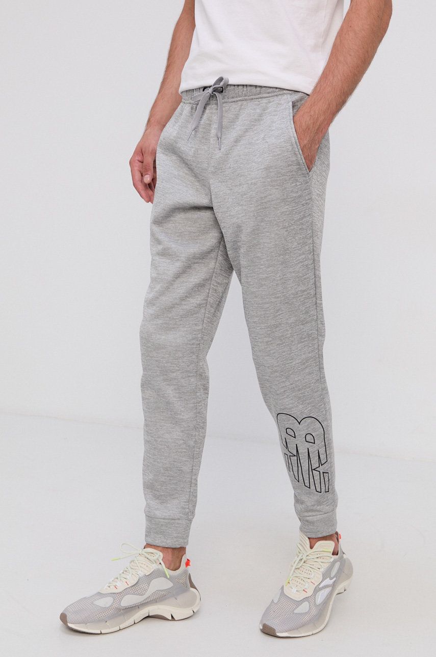 New Balance Pantaloni bărbați, culoarea gri, melanj 2023 ❤️ Pret Super answear imagine noua 2022