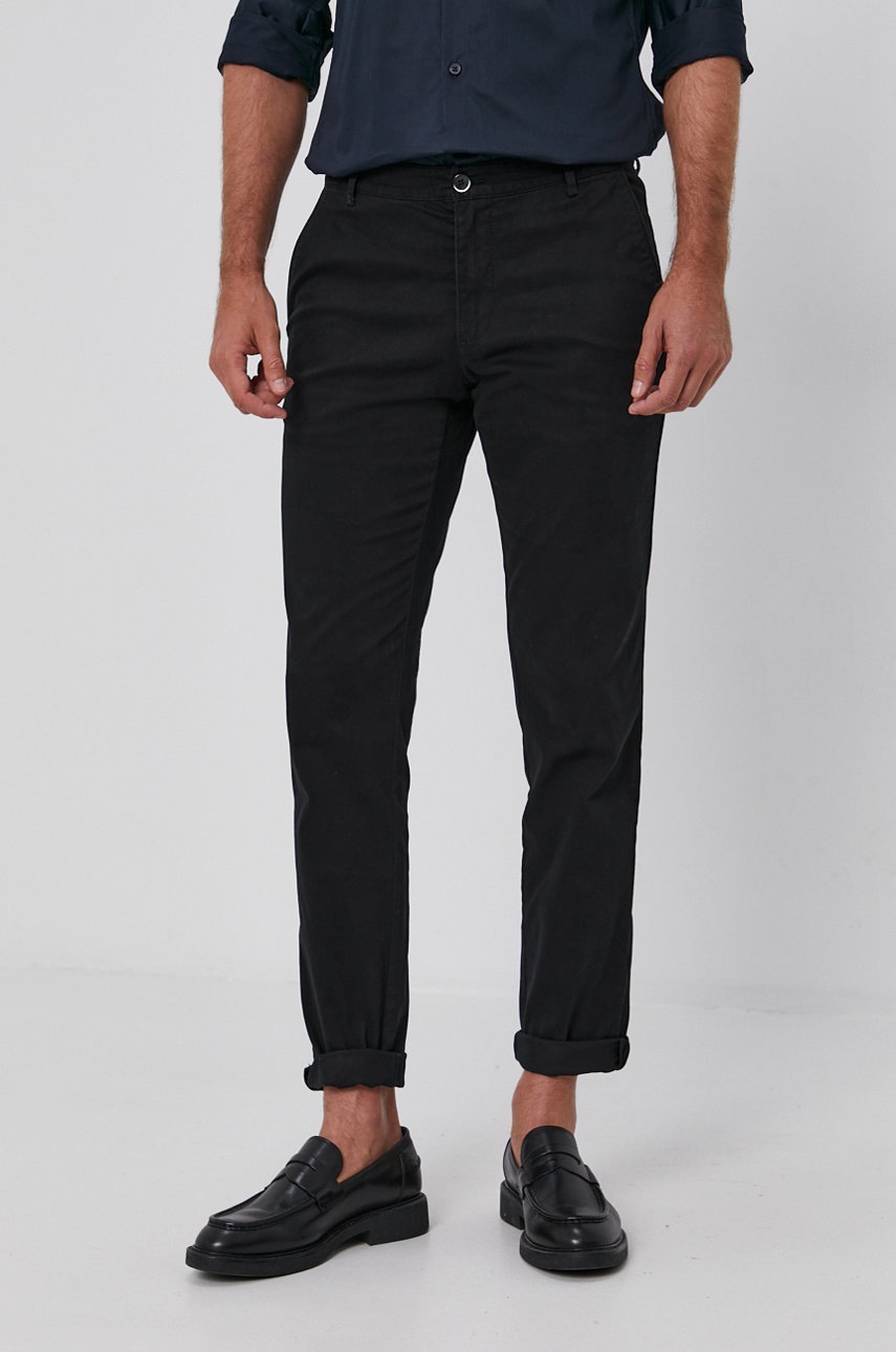 

Брюки Sisley мужские цвет чёрный фасон chinos