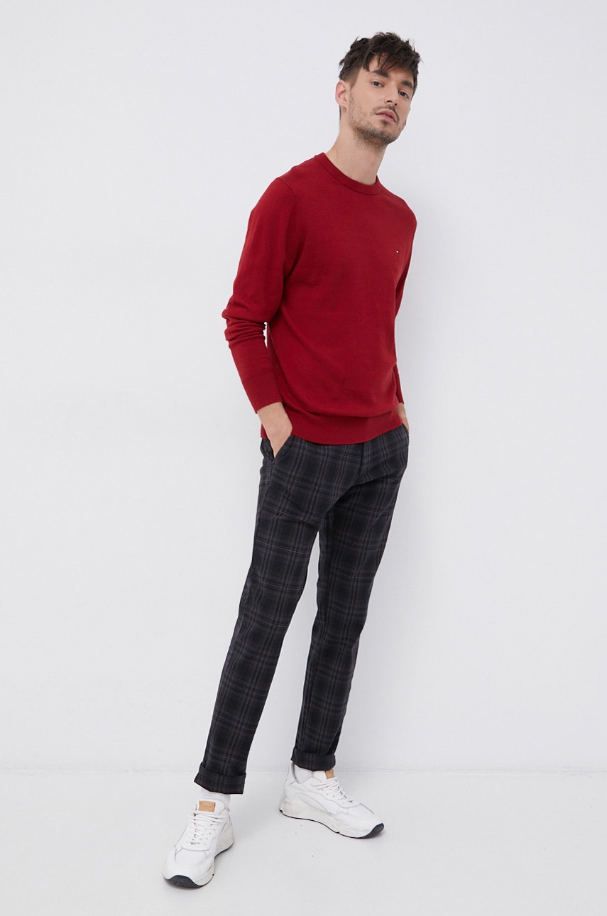 

Штани Sisley чоловічі колір чорний фасон chinos