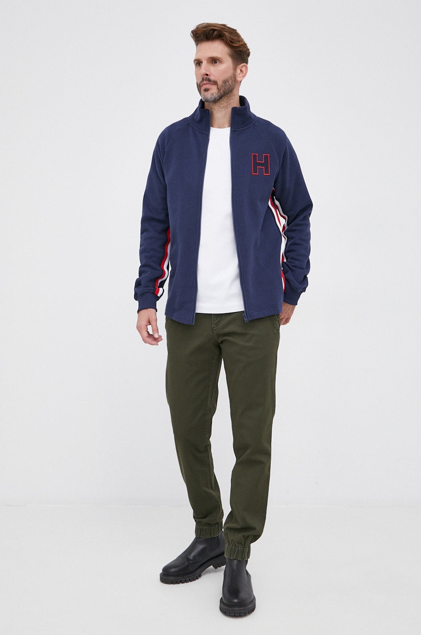 

Штани Sisley чоловічі колір зелений фасон jogger