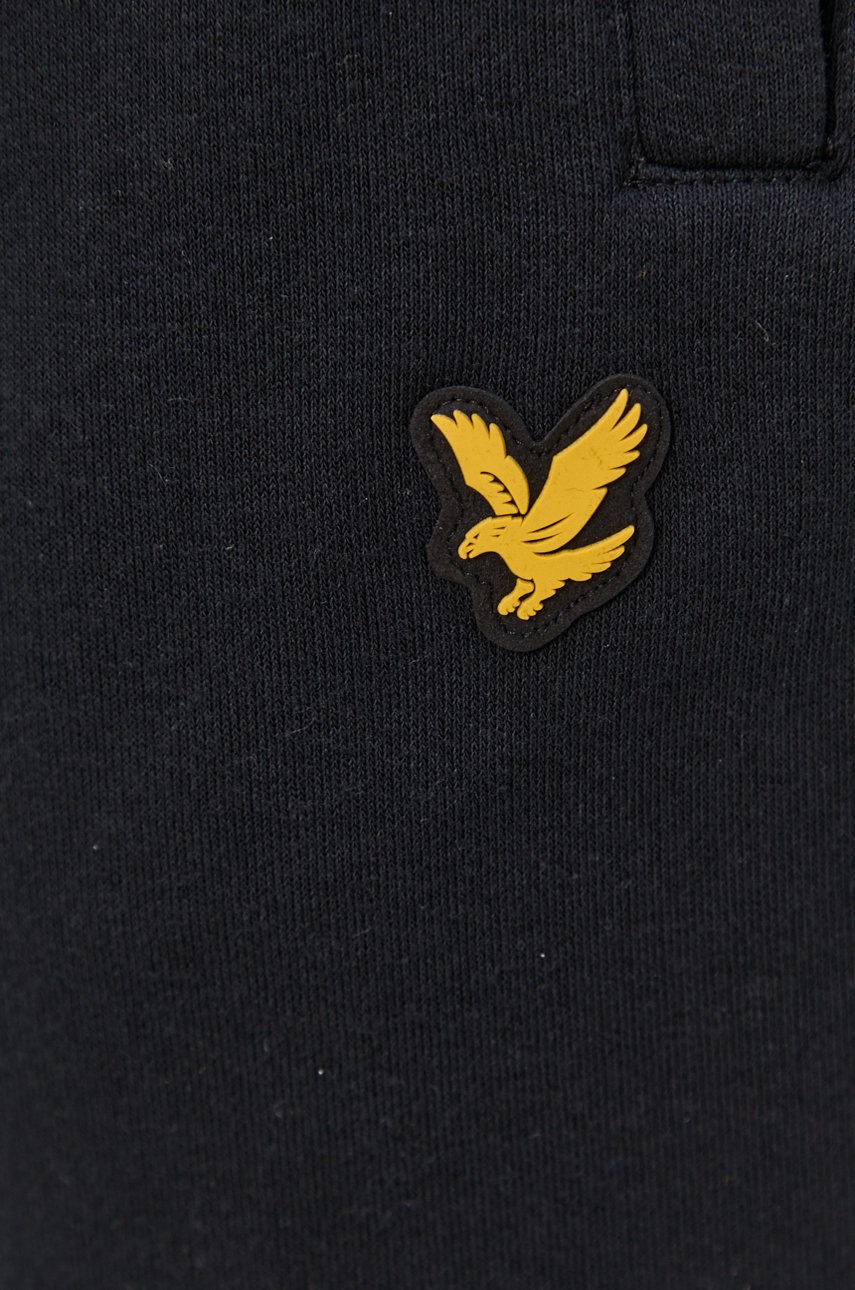 

Брюки Lyle & Scott мужские цвет чёрный с аппликацией