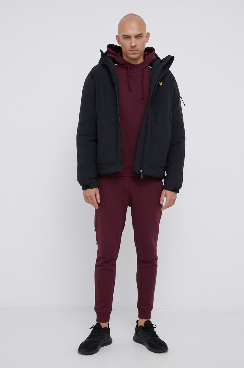

Штани Lyle & Scott чоловічі колір бордовий гладке