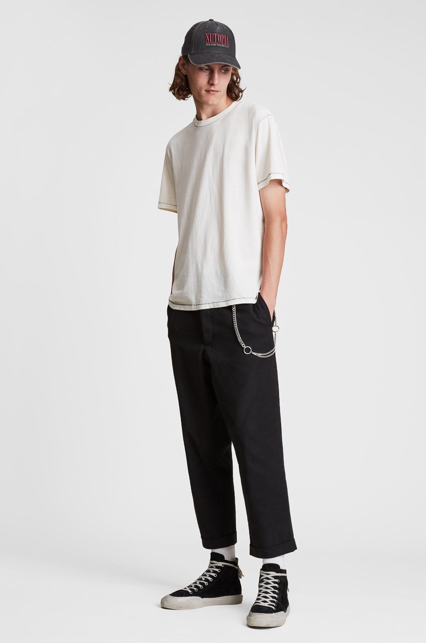

Брюки AllSaints мужские цвет чёрный прямое