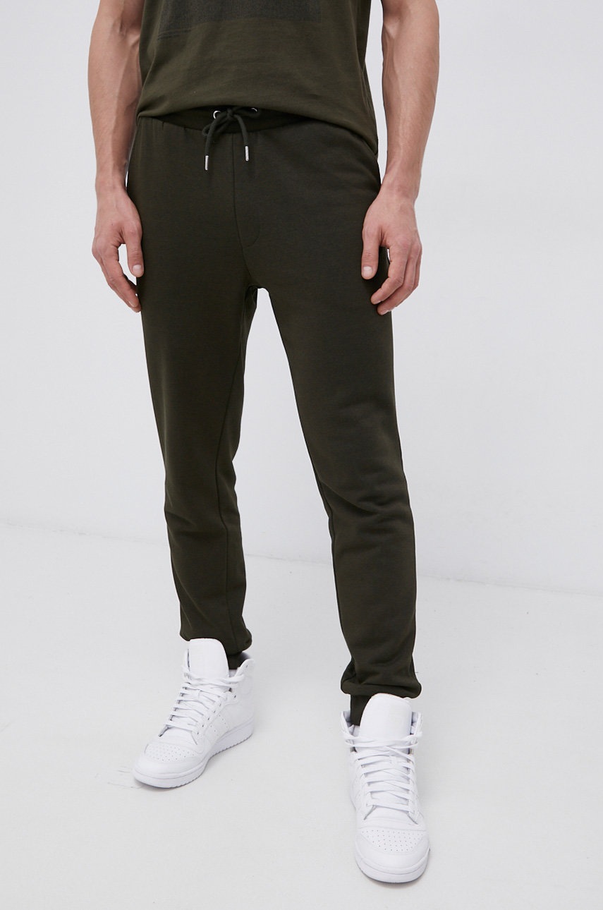 

Панталон Produkt by Jack & Jones мъжки в зелено с изчистен дизайн, Зелен