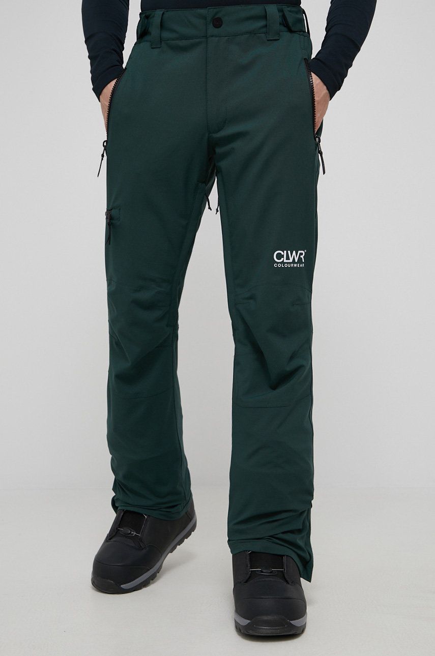Colourwear pantaloni barbati, culoarea verde answear imagine noua