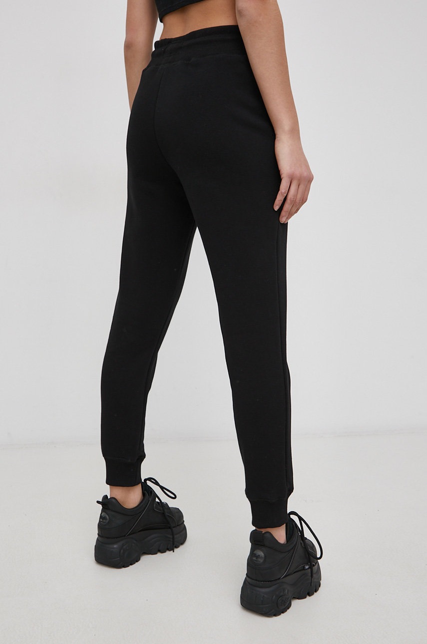 47brand Pantaloni Culoarea Negru, Cu Imprimeu