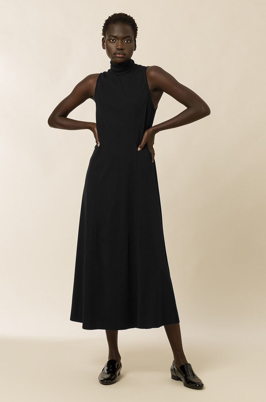 Ivy & Oak Rochie culoarea negru, maxi, evazata answear.ro imagine noua 2022