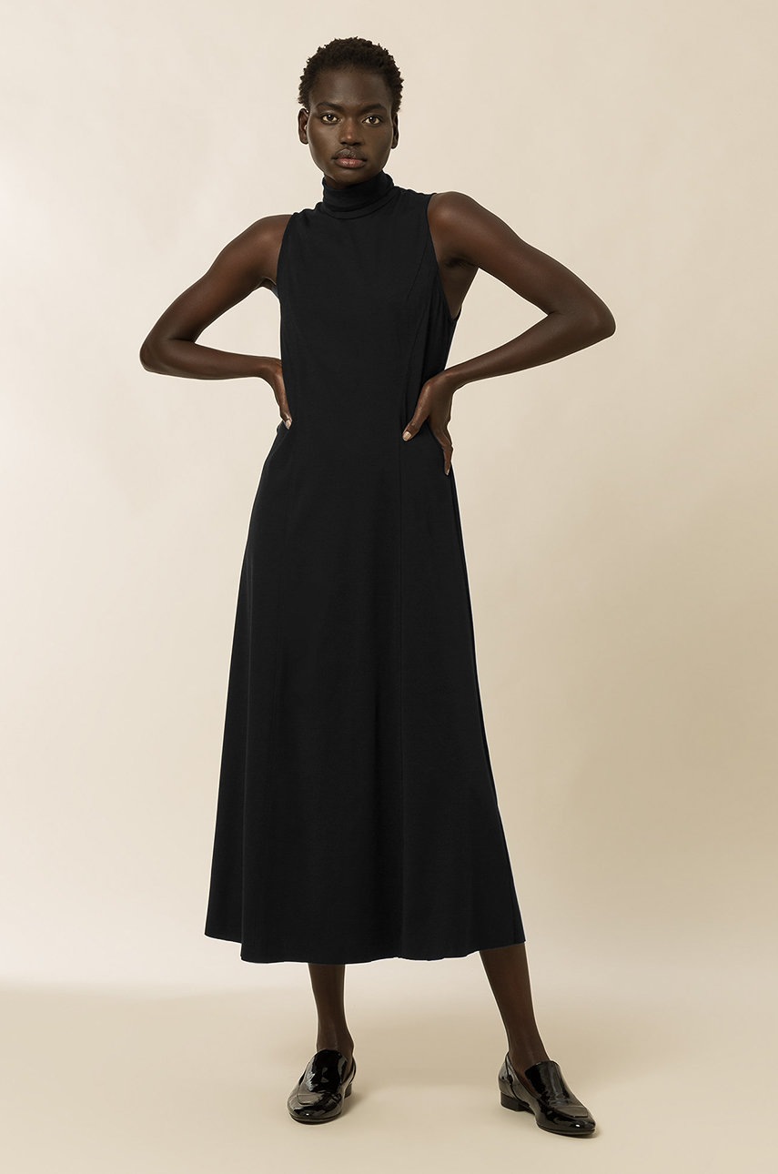 

Сукня Ivy & Oak колір чорний maxi розкльошена