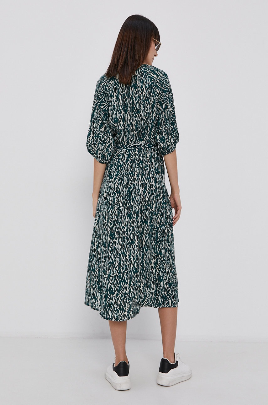 

Сукня Vero Moda колір зелений midi розкльошена