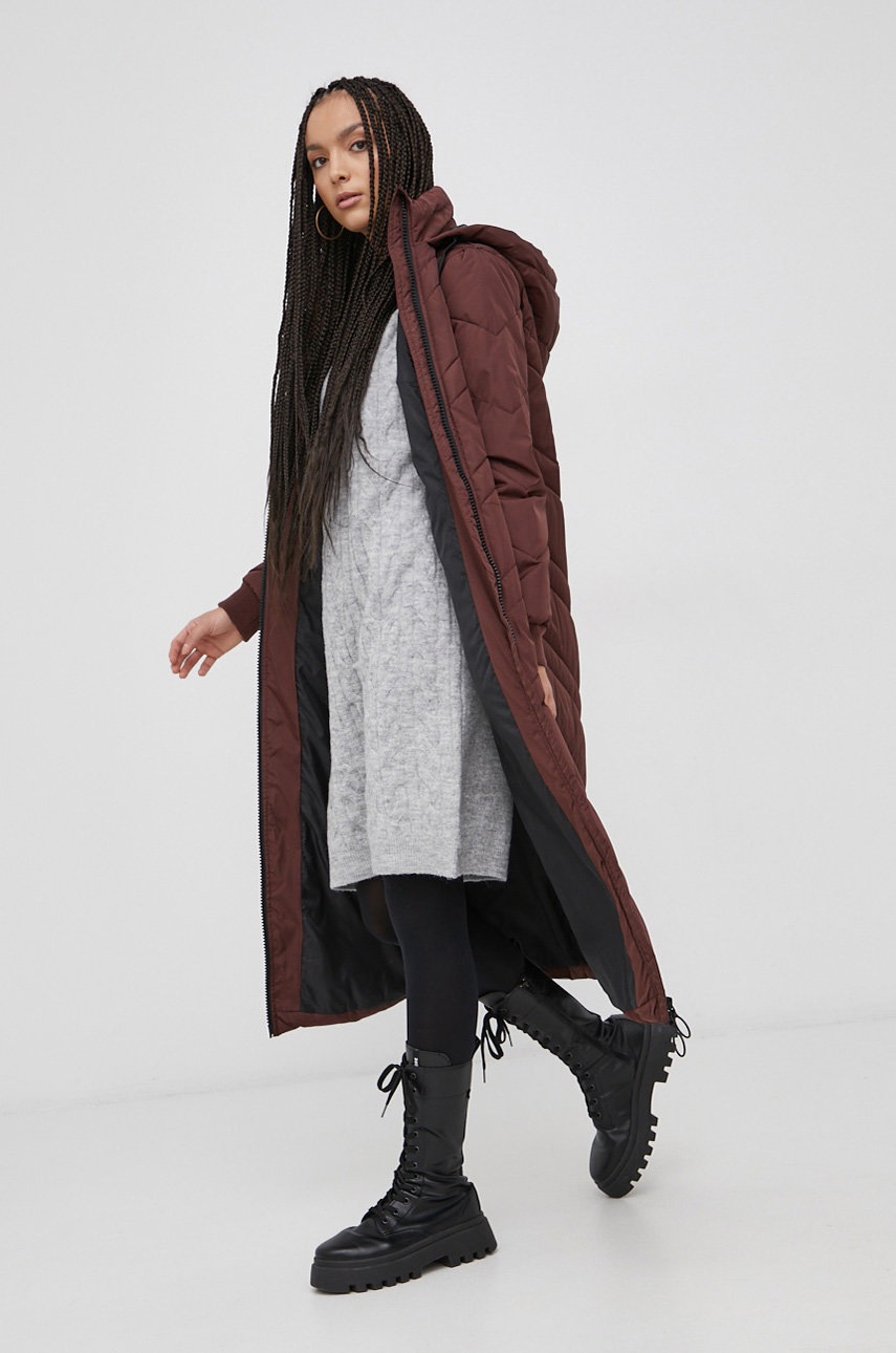 

Платье с примесью шерсти Vero Moda цвет серый mini прямое