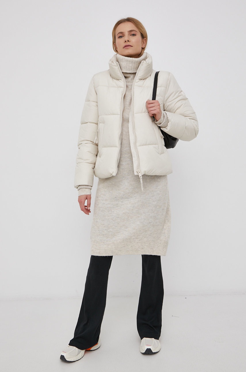 

Сукня з домішкою вовни Vero Moda колір кремовий mini oversize