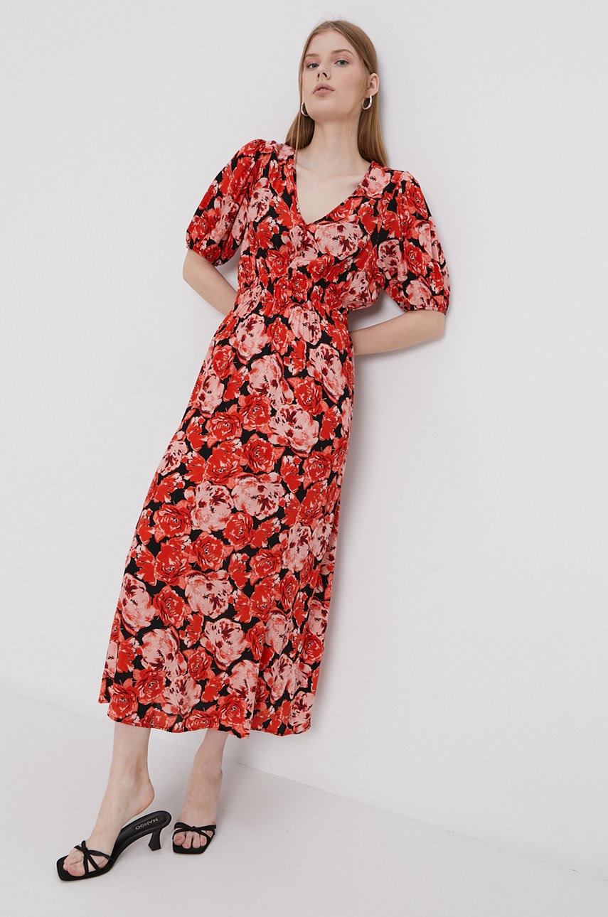 

Платье Vero Moda цвет красный maxi прямое
