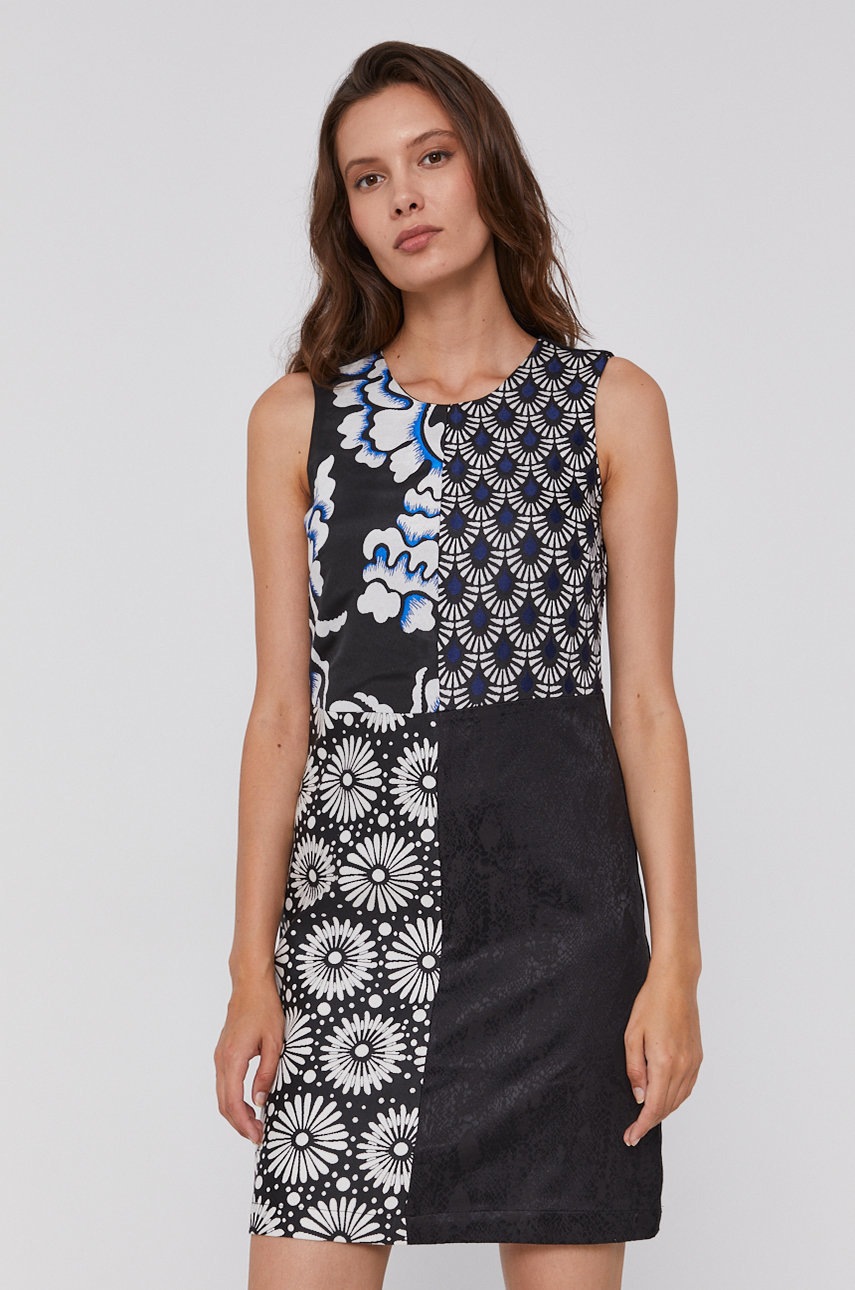 

Сукня Desigual колір чорний mini пряма