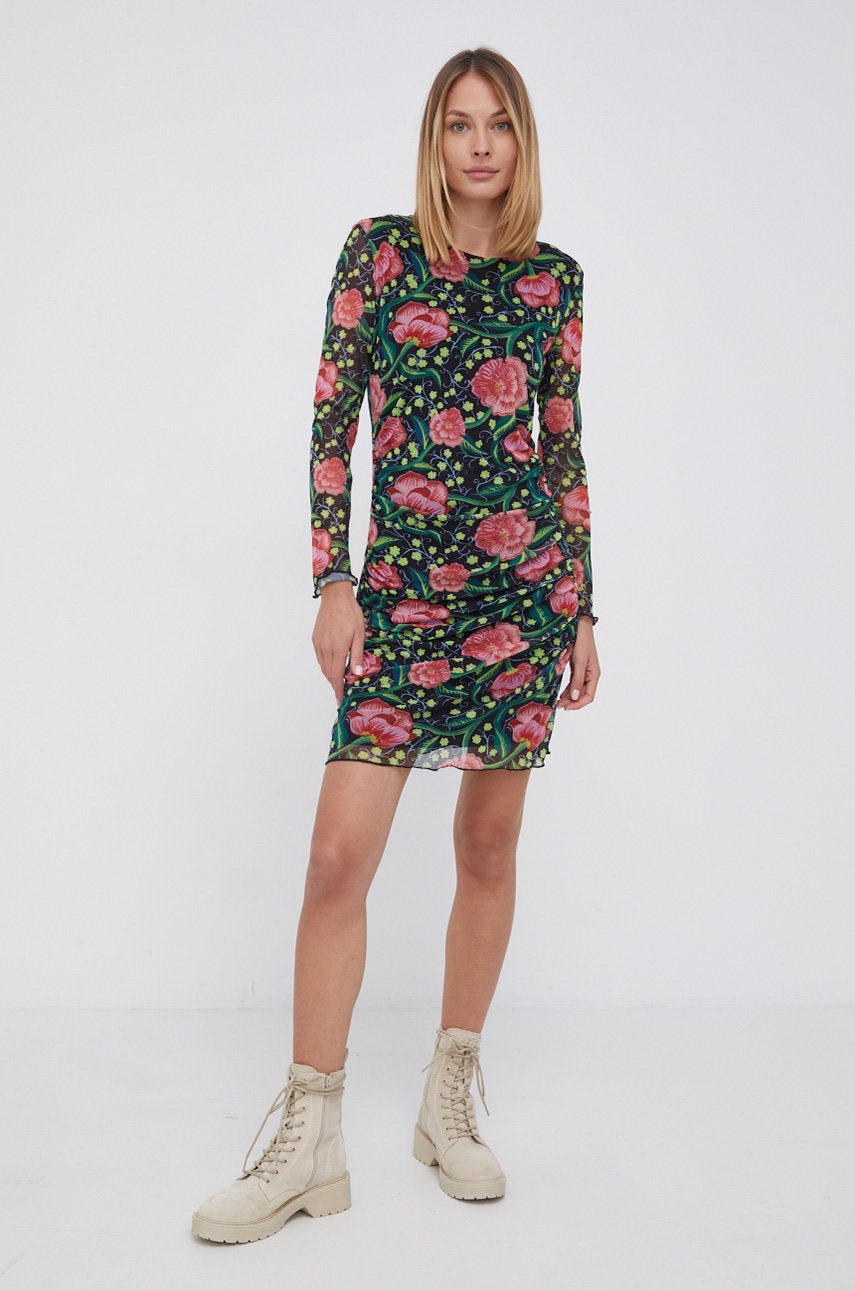 

Сукня Desigual колір чорний mini облягаюча