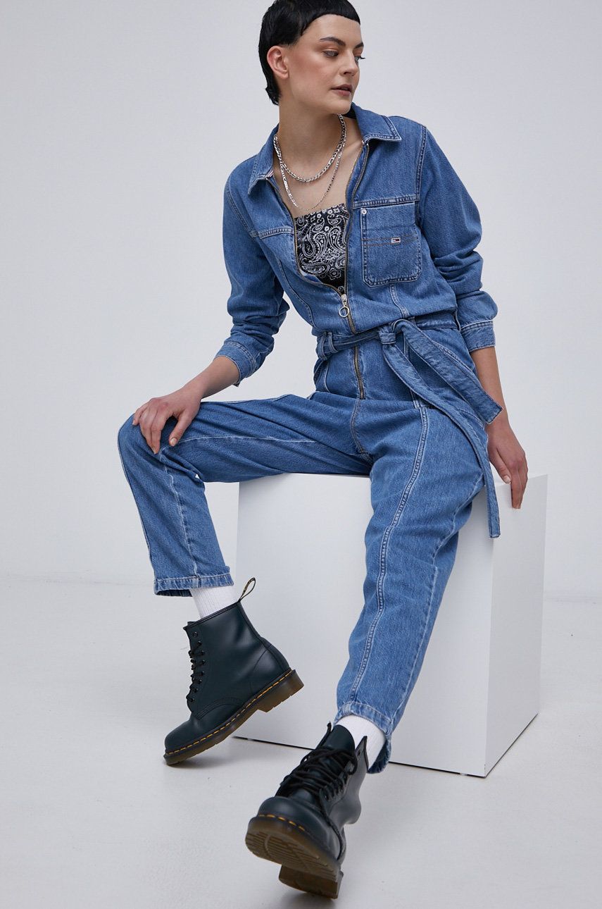 Tommy Jeans Salopetă jeans bumbac ANSWEAR ANSWEAR