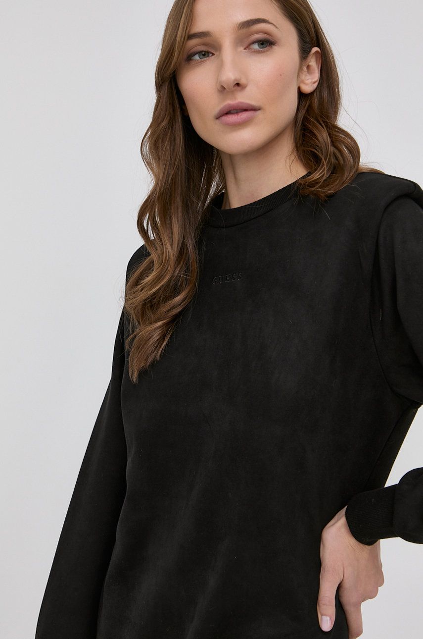 E-shop Šaty Guess černá barva, mini, jednoduché