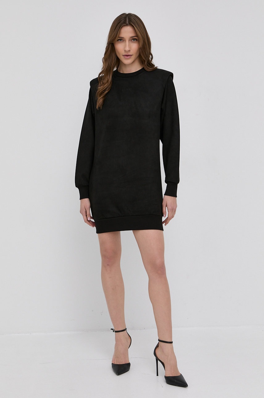 

Платье Guess цвет чёрный mini прямое