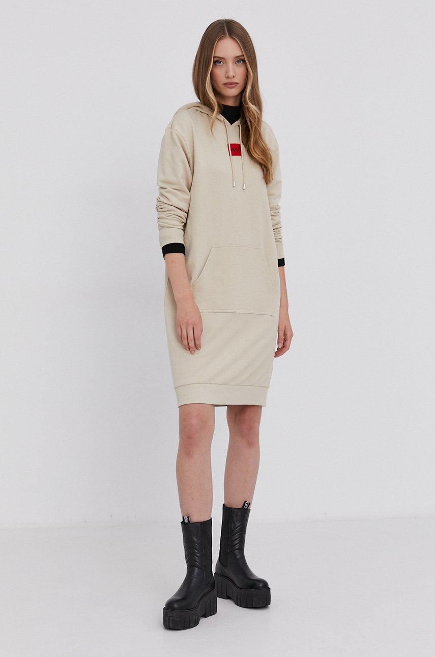 

Платье HUGO цвет жёлтый mini oversize