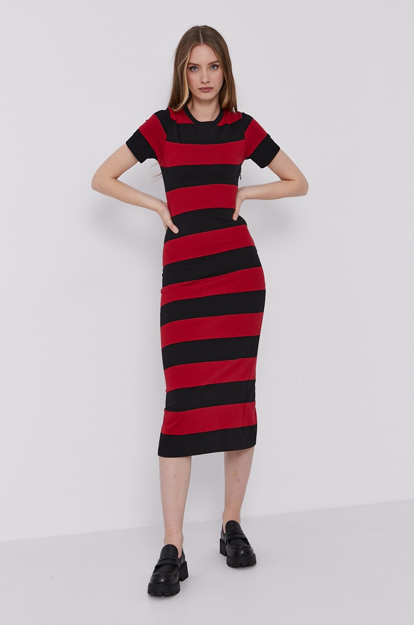 

Сукня Red Valentino колір червоний midi пряма