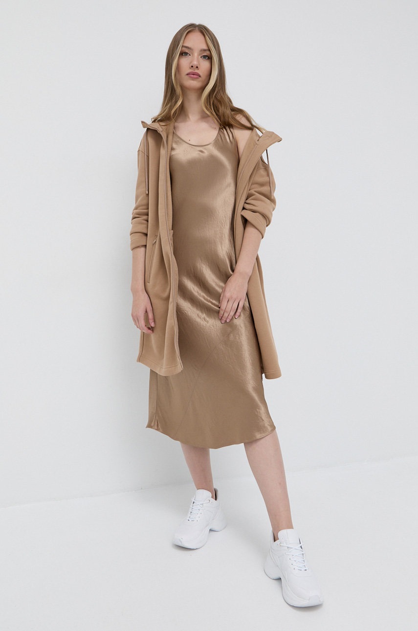 

Платье Max Mara Leisure цвет золотой midi прямое