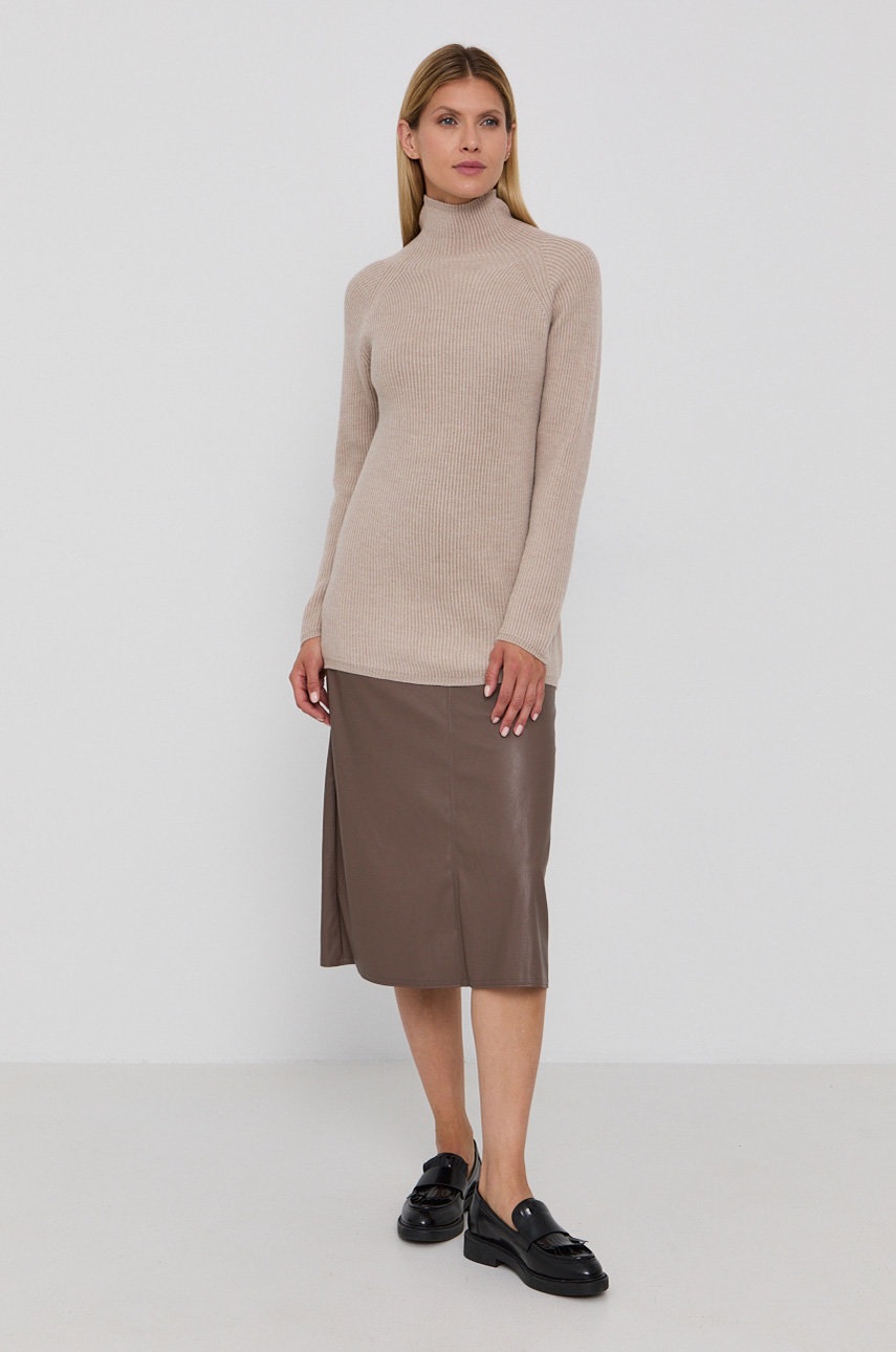 

Юбка Max Mara Leisure CARIOCA цвет коричневый midi расклешённая