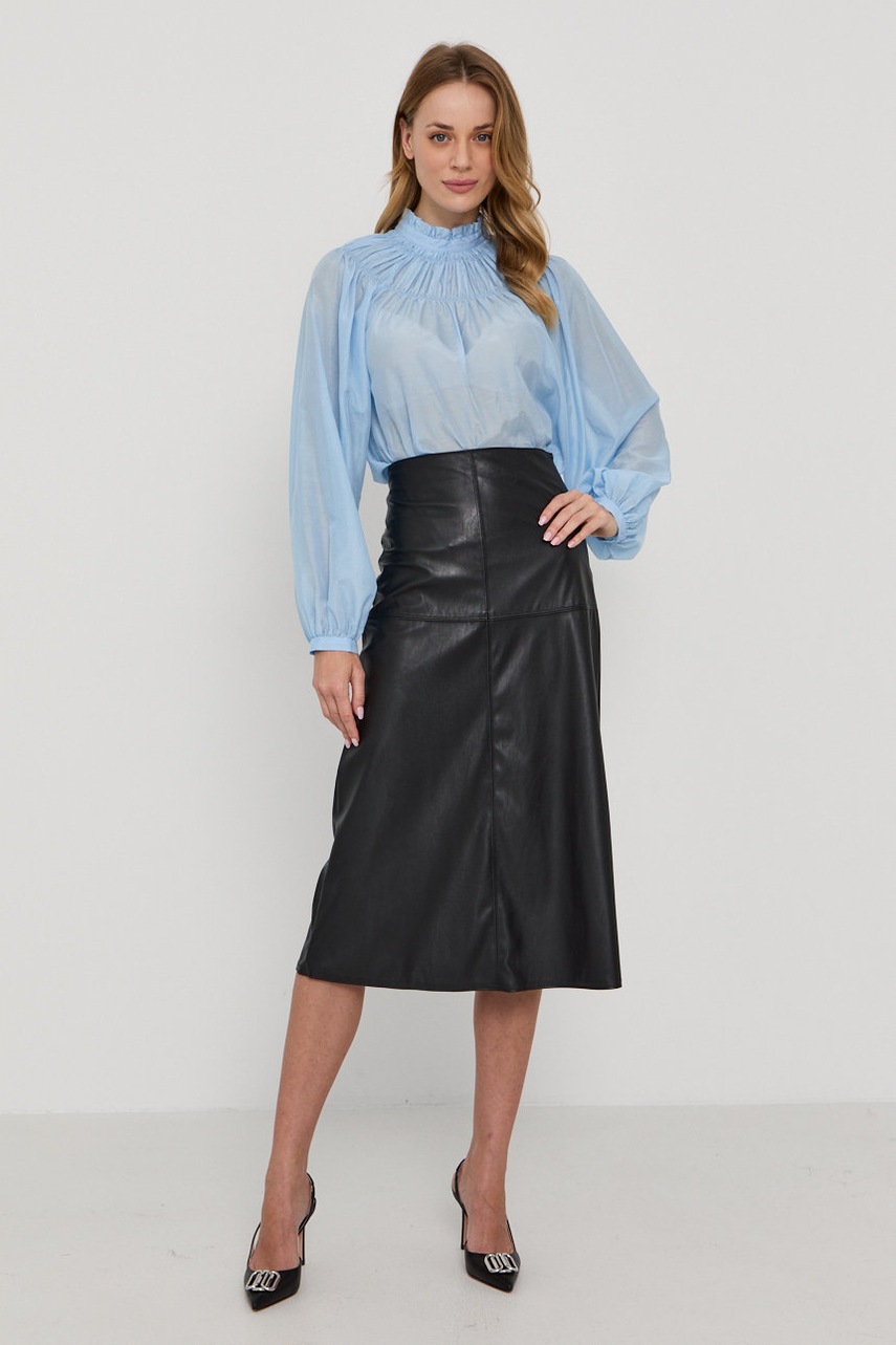 

Юбка Max Mara Leisure CARIOCA цвет чёрный midi расклешённая