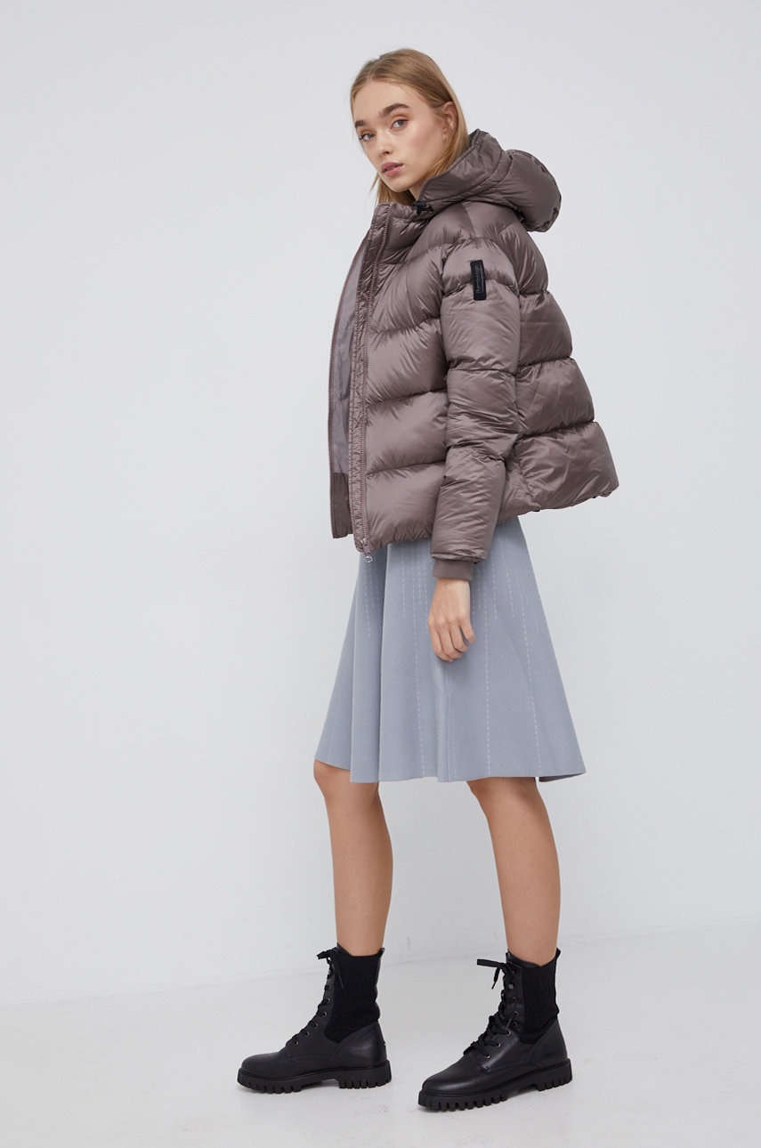 

Сукня Emporio Armani колір сірий mini розкльошена