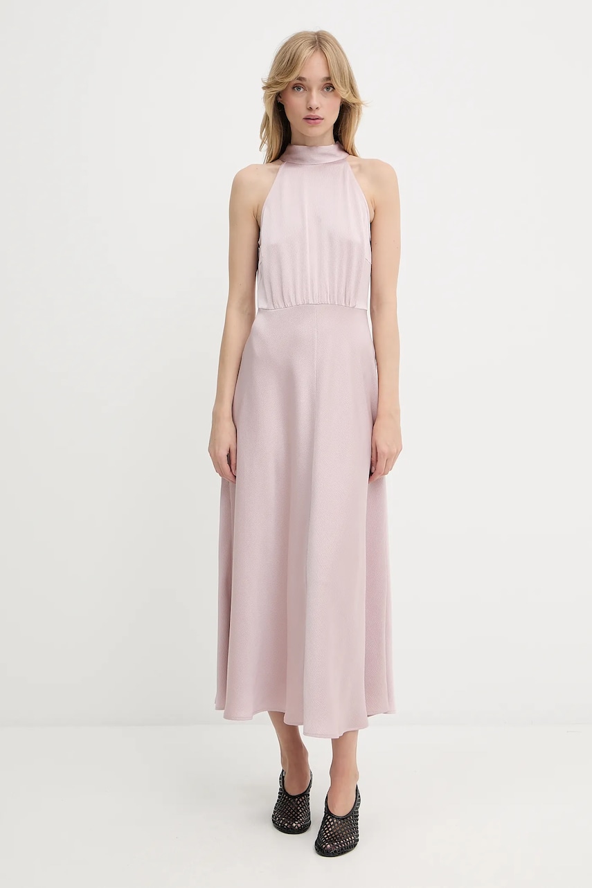 Samsoe Samsoe rochie Rheo culoarea verde, maxi, evazati, F20500071