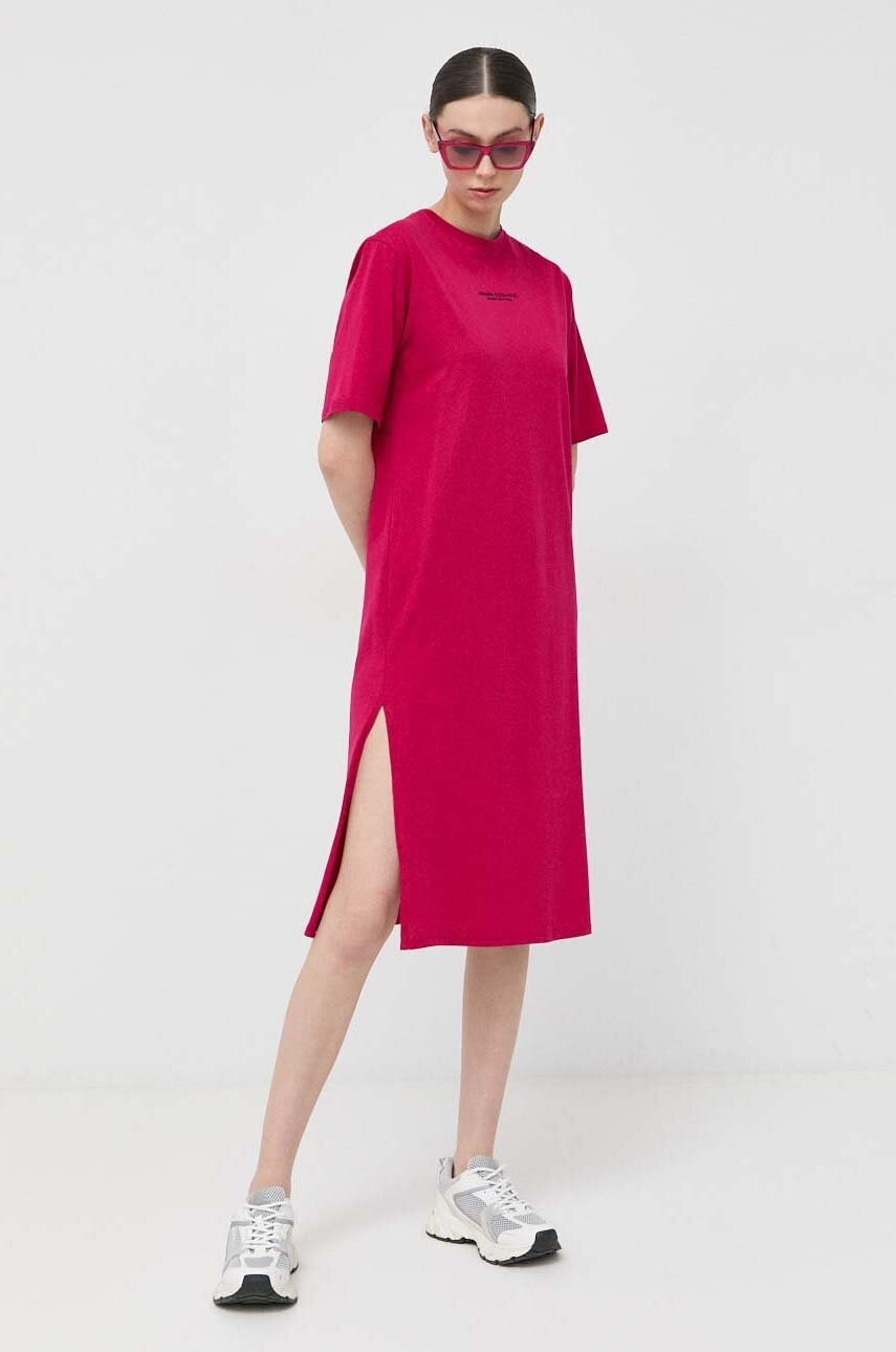 

Платье Armani Exchange цвет розовый maxi прямая
