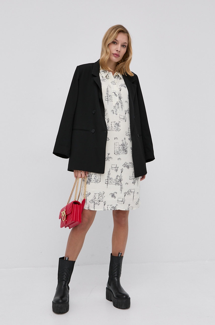 

Платье Trussardi цвет кремовый mini прямое