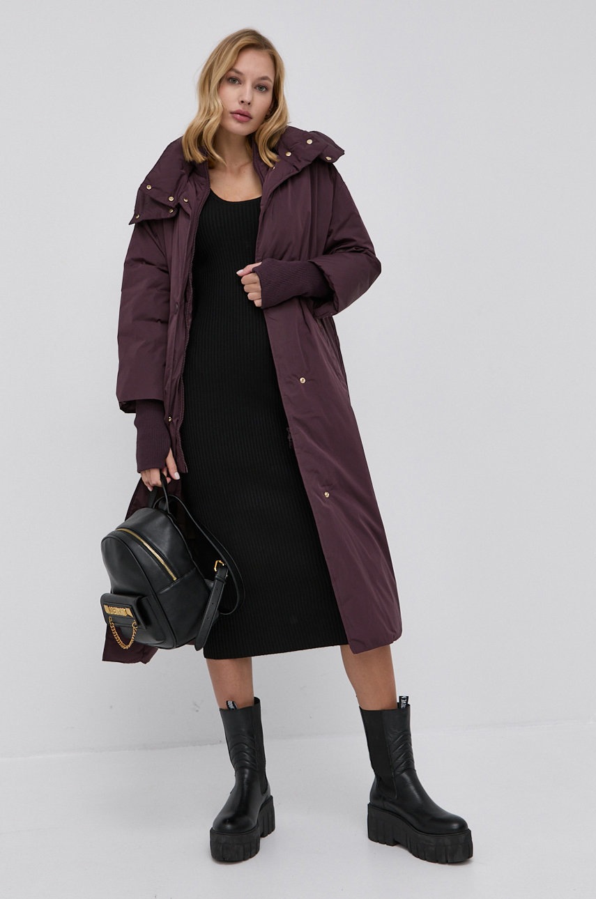 

Платье с примесью шерсти Trussardi цвет чёрный midi облегающее